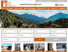 Tablet Screenshot of finca-casa-aragon.com